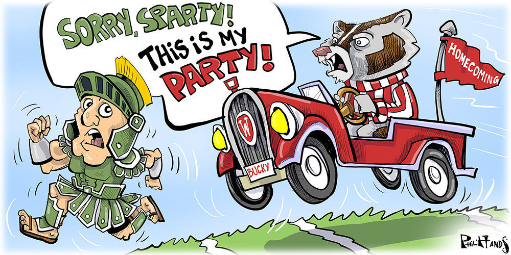 Sparty won't ruin homecoming party